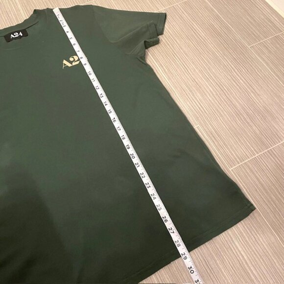 A24 Film Studio Hunter Green Logo Graphic Tee Short Sleeve Shirt Large Cotton - Picture 16 of 16